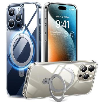 iPhone 15 Pro Max Torras Upro Ostand Clear Case - MagSafe Compatible - Transparent