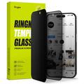 iPhone 15 Pro Ringke TG Privacy Tempered Glass Screen Protector - 9H - Black Edge