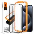 iPhone 15 Pro Spigen ALM Glas.tR Screen Protector - 9H - 2 Pcs.