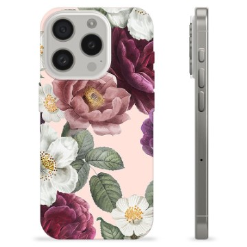 iPhone 15 Pro TPU Case - Romantic Flowers