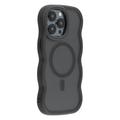 iPhone 15 Pro Wave-Edge Magnetic Hybrid Case - Black