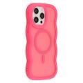 iPhone 15 Pro Wave-Edge Magnetic Hybrid Case - Hot Pink