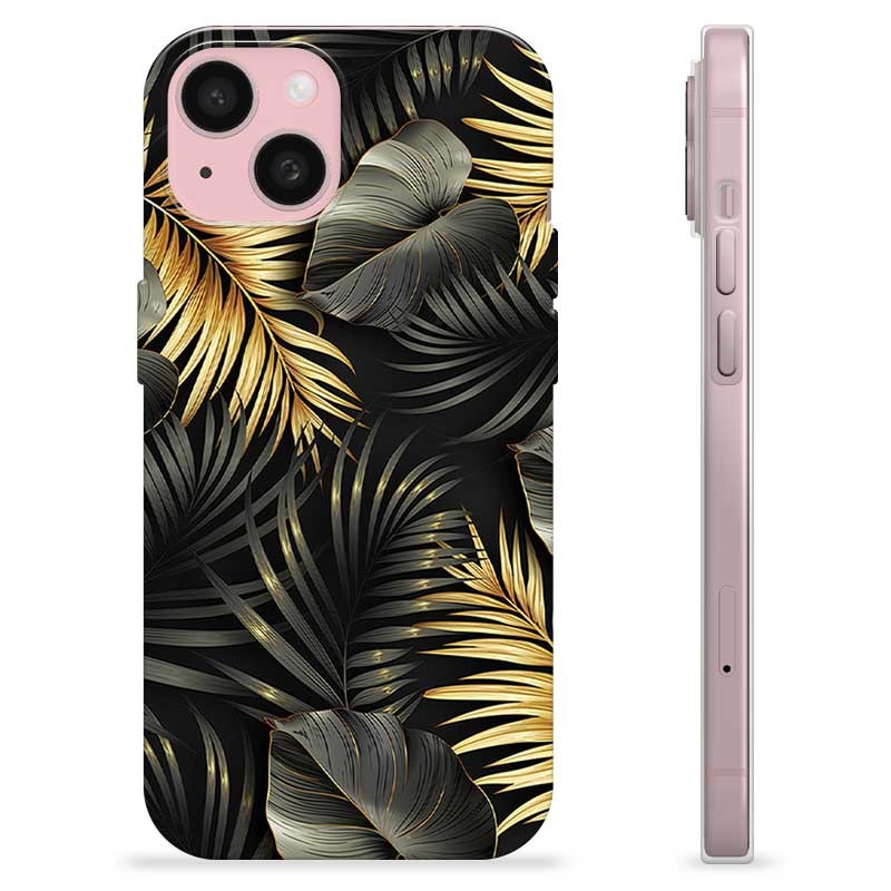 iPhone 15 TPU Case - Golden Leaves