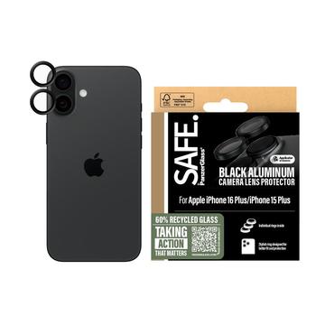 iPhone 16/16 Plus PanzerGlass Safe Camera Lens Protector - Black Aluminum