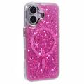 iPhone 16 MagSafe-Compatible Glitter Sequin Epoxy Case - Rose
