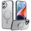 iPhone 16 Magnetic Kickstand Hybrid Case - Grey