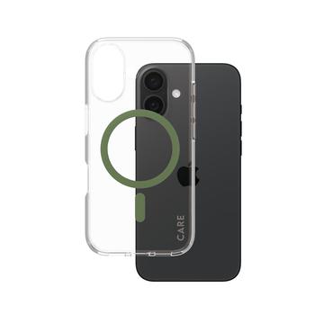 iPhone 16 PanzerGlass Care Transparent Urban Combat Case - MagSafe Compatible - Green