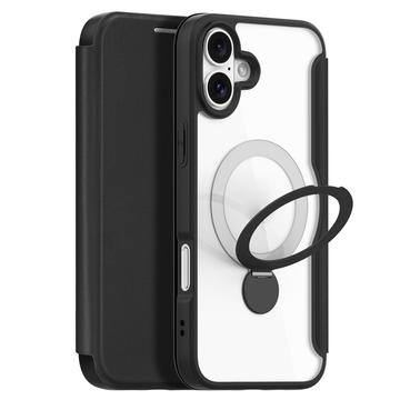 iPhone 16 Plus Dux Ducis Skin X Pro Magnetic Flip Case - Black
