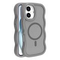 iPhone 16 Plus Wave-Edge Magnetic Hybrid Case - Grey