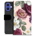 iPhone 16 Premium Wallet Case - Romantic Flowers