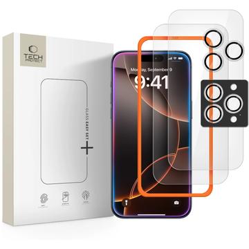 iPhone 16 Pro/17 Pro Tech-Protect Supreme Protection Set - Clear