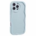 iPhone 16 Pro Candy Color Wavy TPU Case - Baby Blue
