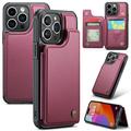 iPhone 16 Pro Caseme C22 Case RFID Card Wallet - Red