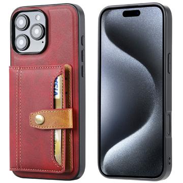 iPhone 16 Pro Max Retro Style Case with Wallet