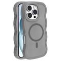 iPhone 16 Pro Max Wave-Edge Magnetic Hybrid Case - Grey