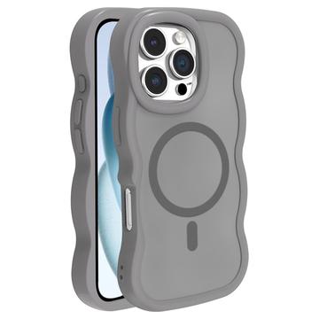 iPhone 16 Pro Max Wave-Edge Magnetic Hybrid Case - Grey