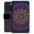 iPhone 16 Pro Premium Wallet Case - Colorful Mandala