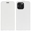 iPhone 16 Pro Vertical Flip Case with Card Slot - White
