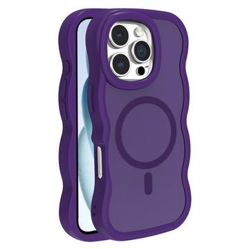 iPhone 16 Pro Wave-Edge Magnetic Hybrid Case - Purple