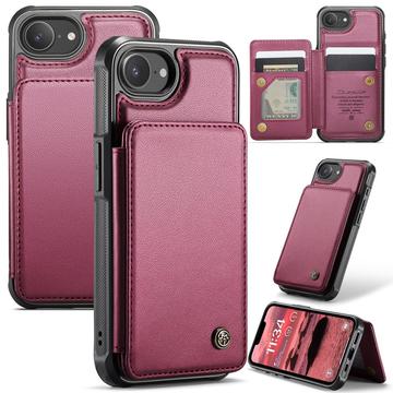 iPhone 16e Caseme C22 Case RFID Card Wallet - Red