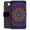 iPhone 16e Premium Wallet Case - Colorful Mandala