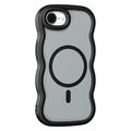 iPhone 16e Wave-Edge Magnetic Hybrid Case - Black