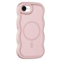 iPhone 16e Wave-Edge Magnetic Hybrid Case - Pink
