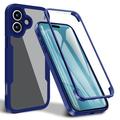 iPhone 17 360 Protection Series Case - Blue / Clear
