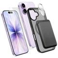 iPhone 17 4-in-1 MagSafe Protection Set with Card Holder - Black