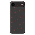 iPhone 17 Air Cherry Pattern TPU Case - Black