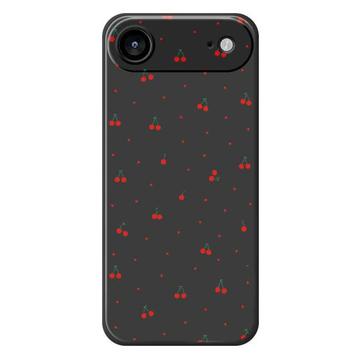 iPhone 17 Air Cherry Pattern TPU Case - Black