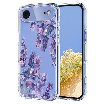iPhone 17 Air Floral Pattern TPU Case - Wisteria