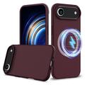 iPhone Air Liquid Silicone Case - MagSafe Compatible - Wine Red