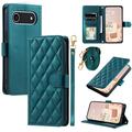iPhone Air Luxury Quilted Wallet Case - Green