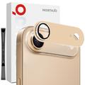 iPhone Air Northjo Full Protection Matte Metal and Tempered Glass Camera Lens Protector - Gold