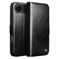 iPhone 17 Air Qialino Classic Wallet Leather Case - Black
