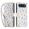 iPhone Air Rhombic Floral Wallet Case - Colorful Flowers