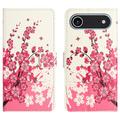 iPhone 17 Air Style Series Wallet Case - Pink Flowers