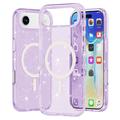 iPhone 17 Air Stylish Glitter Series Hybrid Case - MagSafe Compatible - Purple