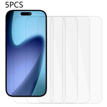 iPhone 17 Air Tempered Glass Screen Protector - 9H - Case Friendly - 5 Pcs.