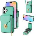iPhone 17 All-in-One Case with Wallet & Strap - Mint
