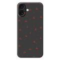 iPhone 17 Cherry Pattern TPU Case - Black