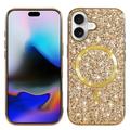 iPhone 17 Electroplated Glitter Case - MagSafe Compatible - Gold