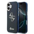 iPhone 17 Guess IML 4G Script Metal Logo Case - Blue