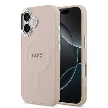 iPhone 17 Guess Saffiano Hybrid Case - MagSafe Compatible - Pink