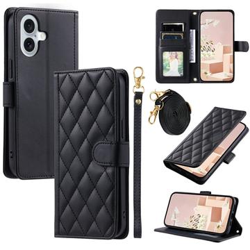iPhone 17 Luxury Quilted Wallet Case