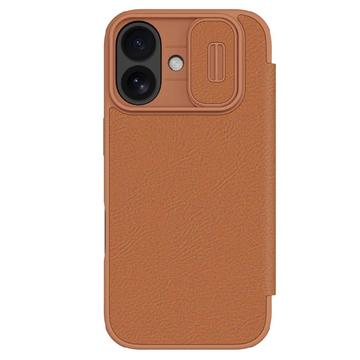 iPhone 17 Nillkin Qin Pro Flip Case - Brown