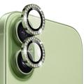 iPhone 17 Northjo Rhinestone Camera Lens Protector Set - Green
