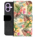iPhone 17 Premium Wallet Case - Pink Flowers