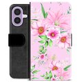 iPhone 17 Premium Wallet Case - Watercolor Flowers